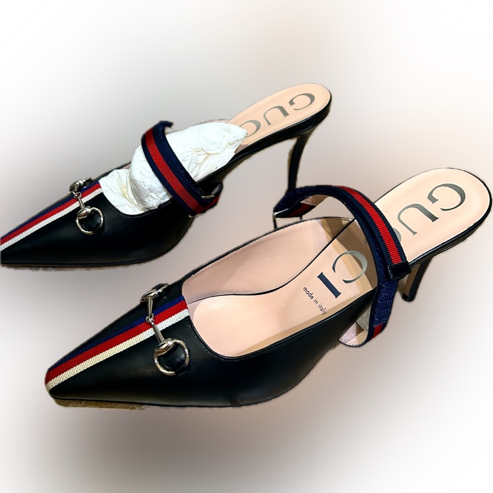 New Gucci slides with box and shoe bags